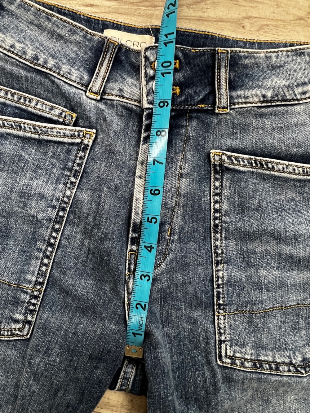Anthropologie Pilcro Wanderer Mid-Rise Relaxed Jeans Size 27 Blue - Picture 9 of 14